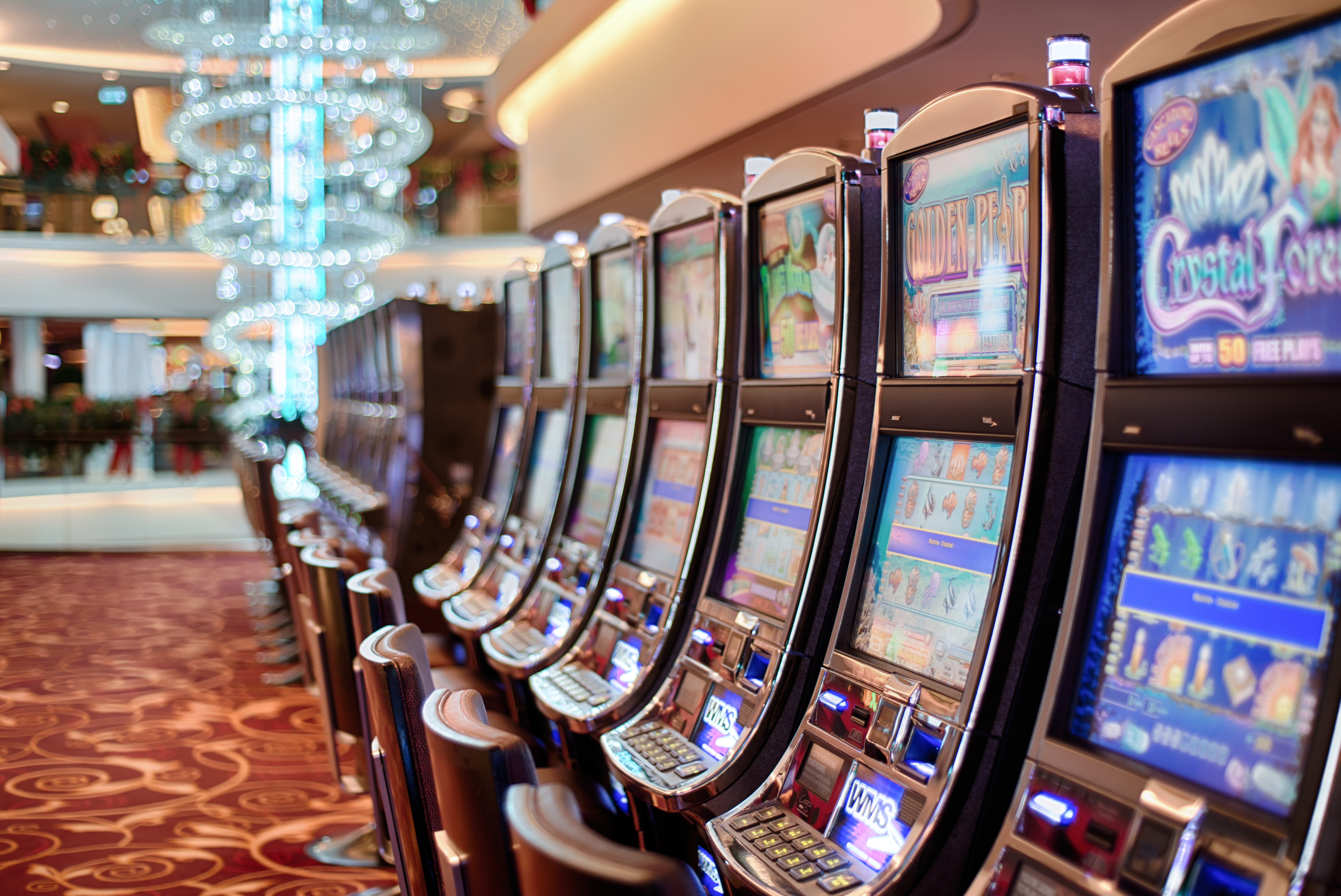 Spelautomater i ett kasino